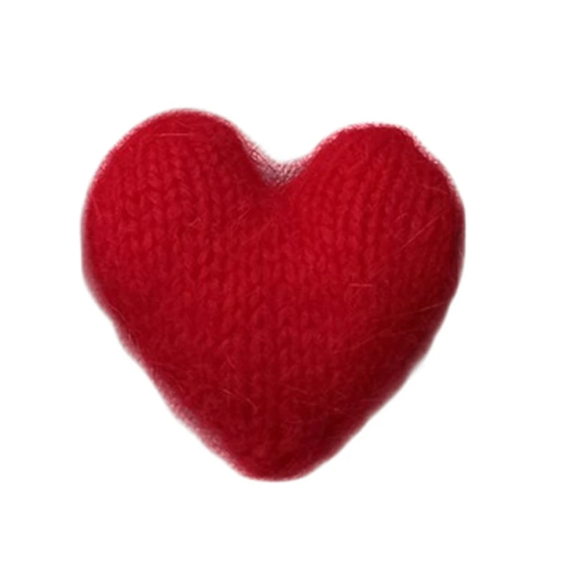 mohair heart-red