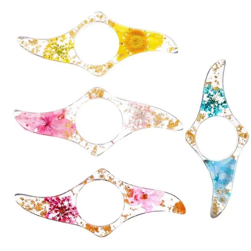 Ayuda de lectura creativa, soporte para libro de pulgar, soporte para página de libro, expansor de libro, flor, resina duradera, suministro escolar práctico, 1 ud. - imagen 3