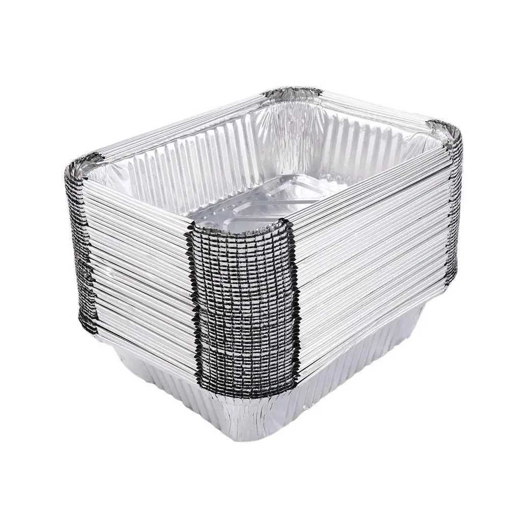 Sartenes desechables para barbacoa, sartenes de goteo de grasa de papel de aluminio, bandeja de captura de parrilla reciclable para suministros al aire libre Weber