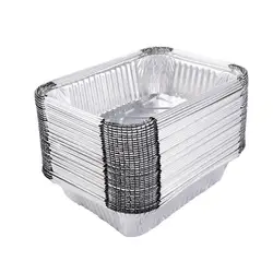 Bandeja grasera de aluminio reciclable para barbacoa familiar resistente