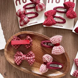 Hedawear Pinzas para el cabello del bebé estilo coreano - Navidad