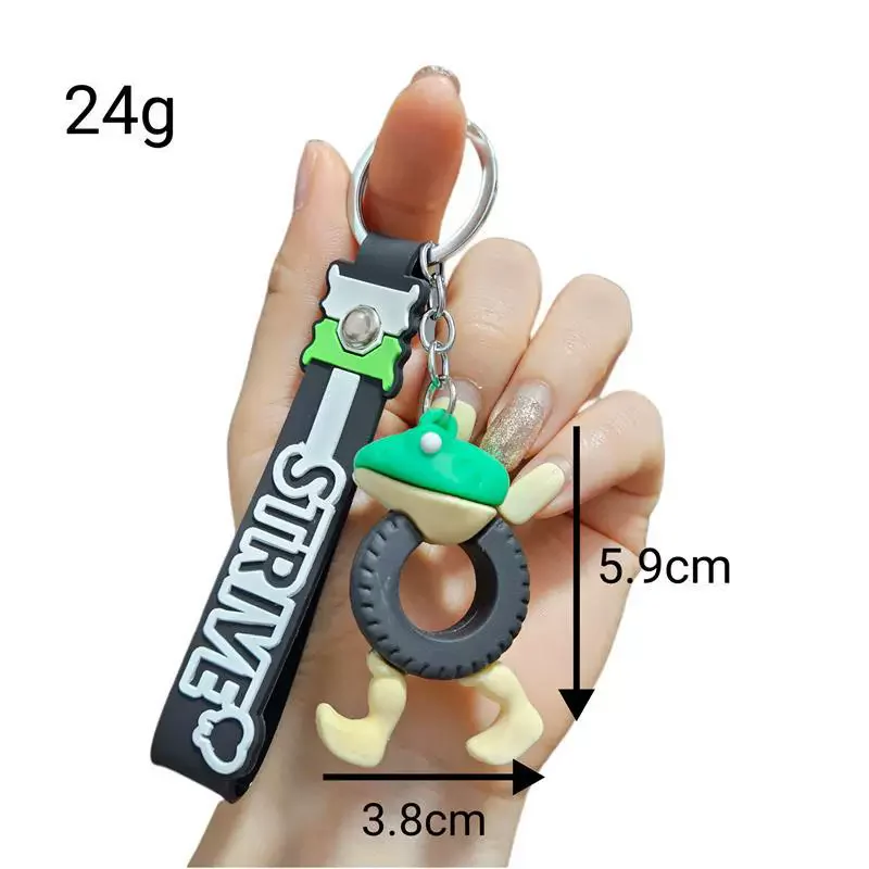 Llavero italiano Brainrot Tralalero Tralala, accesorios Tung Tung Sahur, figura de bailarina, capuchino, regalo de Navidad - imagen 5