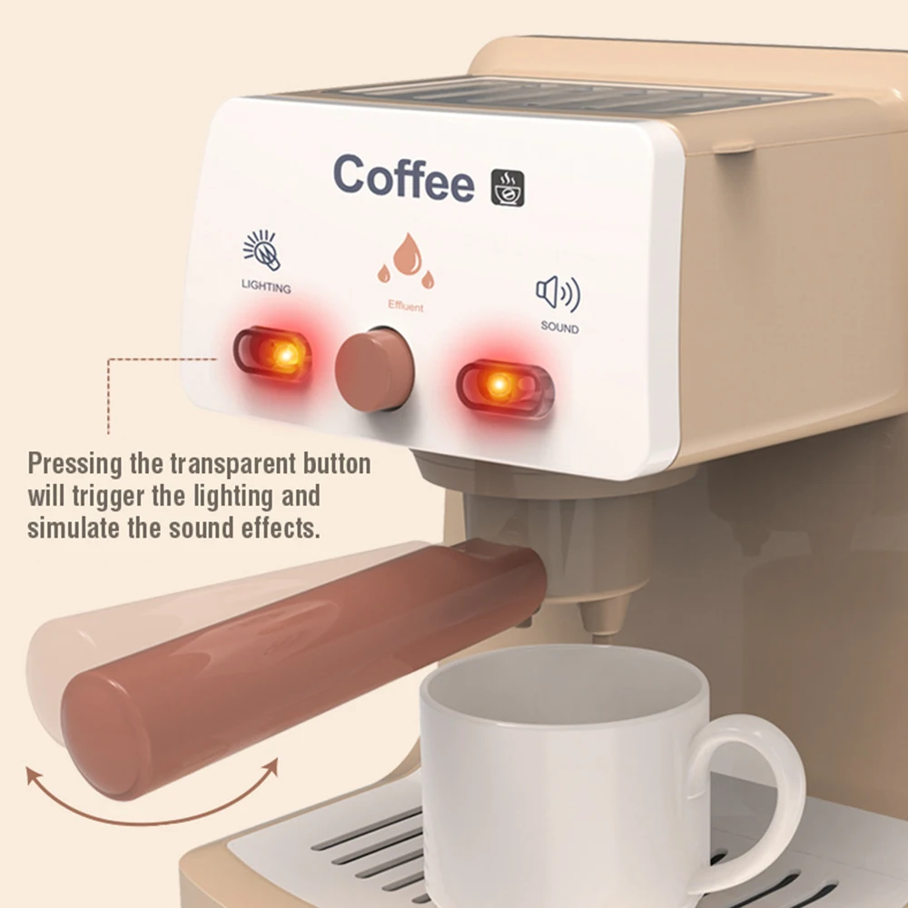 Cafetera de juguete con luces y sonidos – Juego de cocina infantil - imagen 3