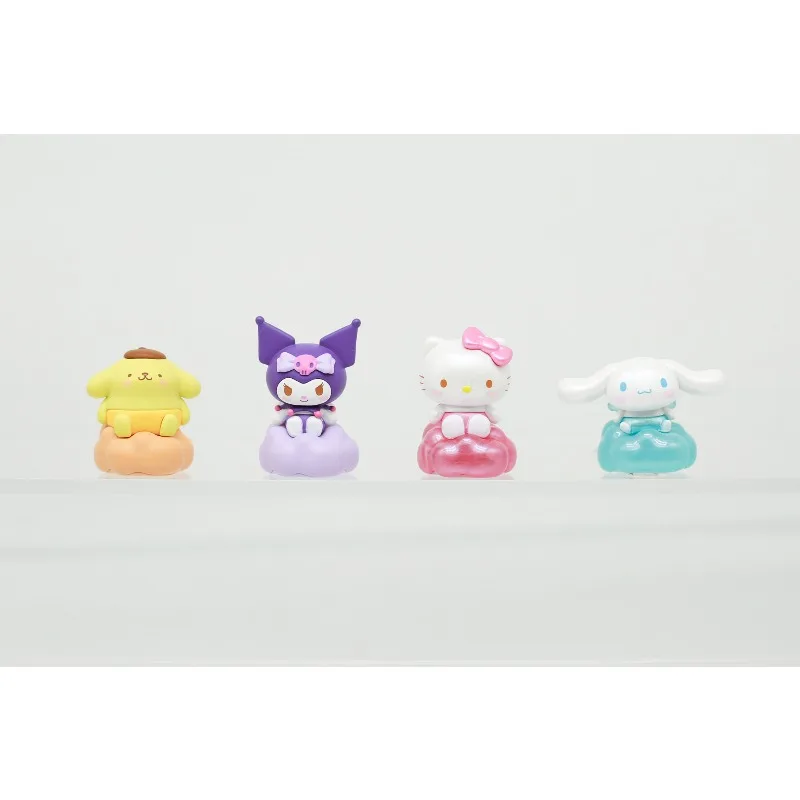 Sanrio personajes caja ciega juguetes lindos frijoles My Melody Pom Purin Kuromi regalos de muñecas juguetes coleccionar adornos - imagen 4