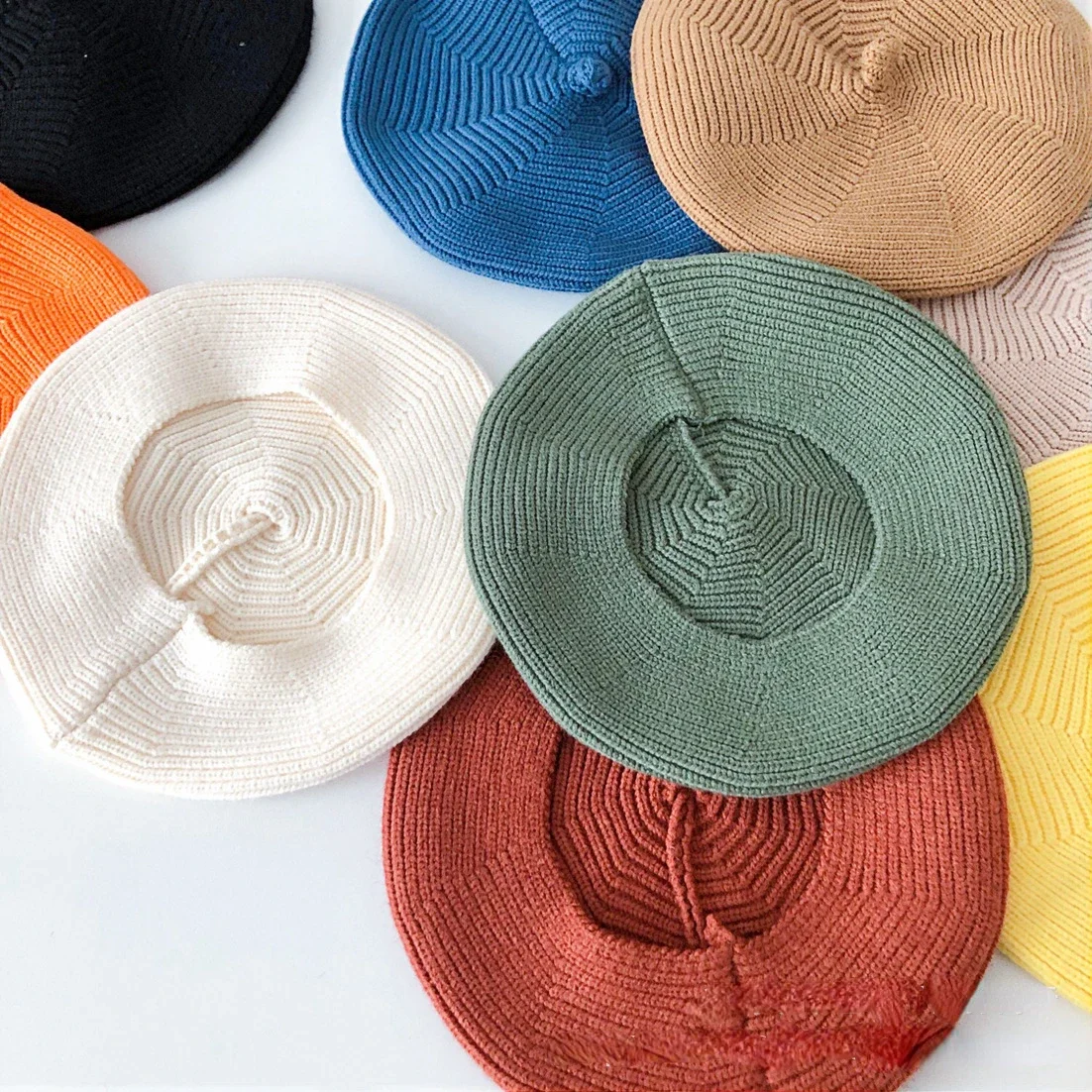 Boinas y gorros tejidos de lana para niños – estilo coreano turbante - imagen 5