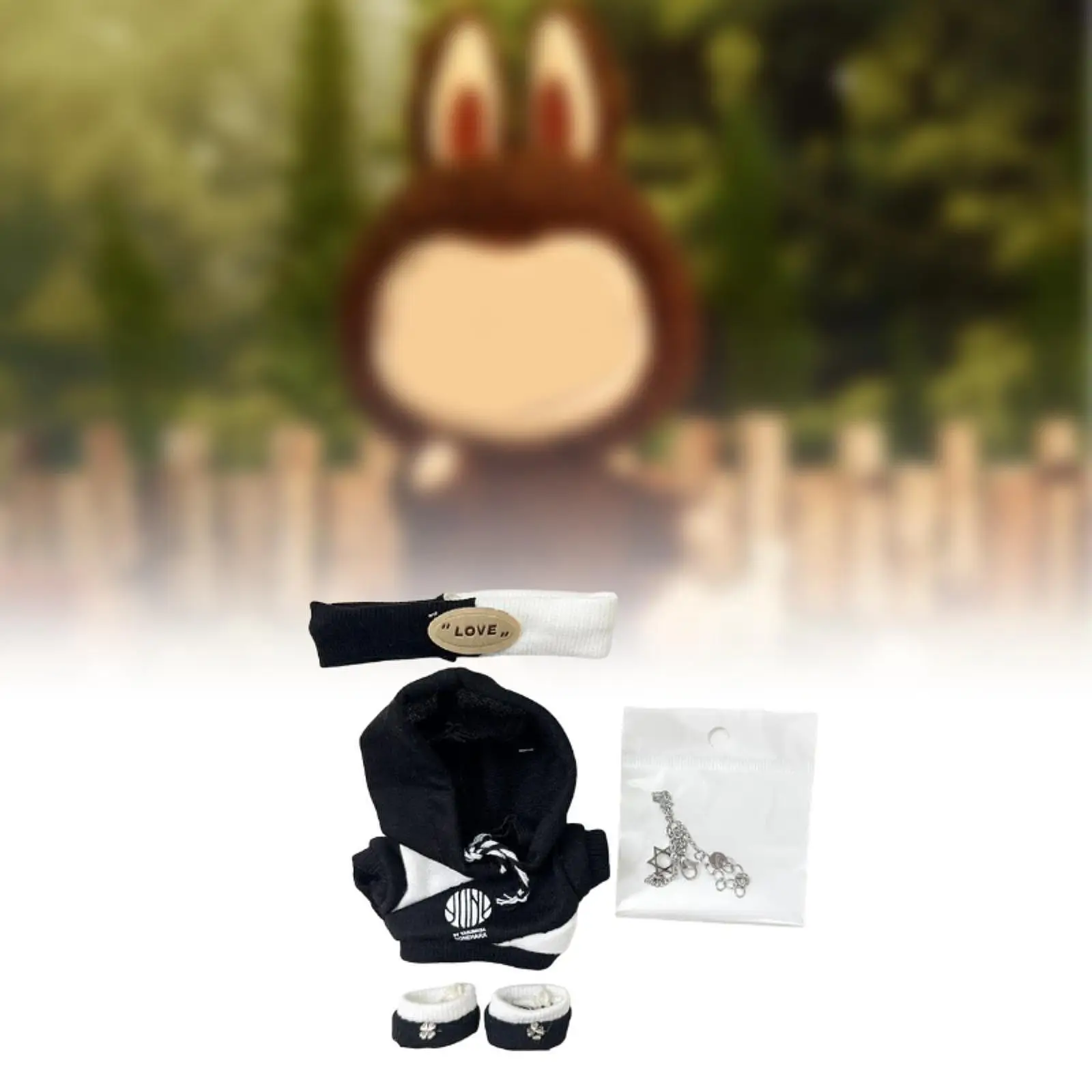 Customizable Plush Doll Sweatshirt with Accessories for Little Girls'