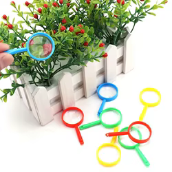 Lupas infantiles de plástico multicolor para excursiones escolares