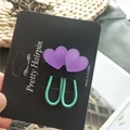 2pcs purple heart