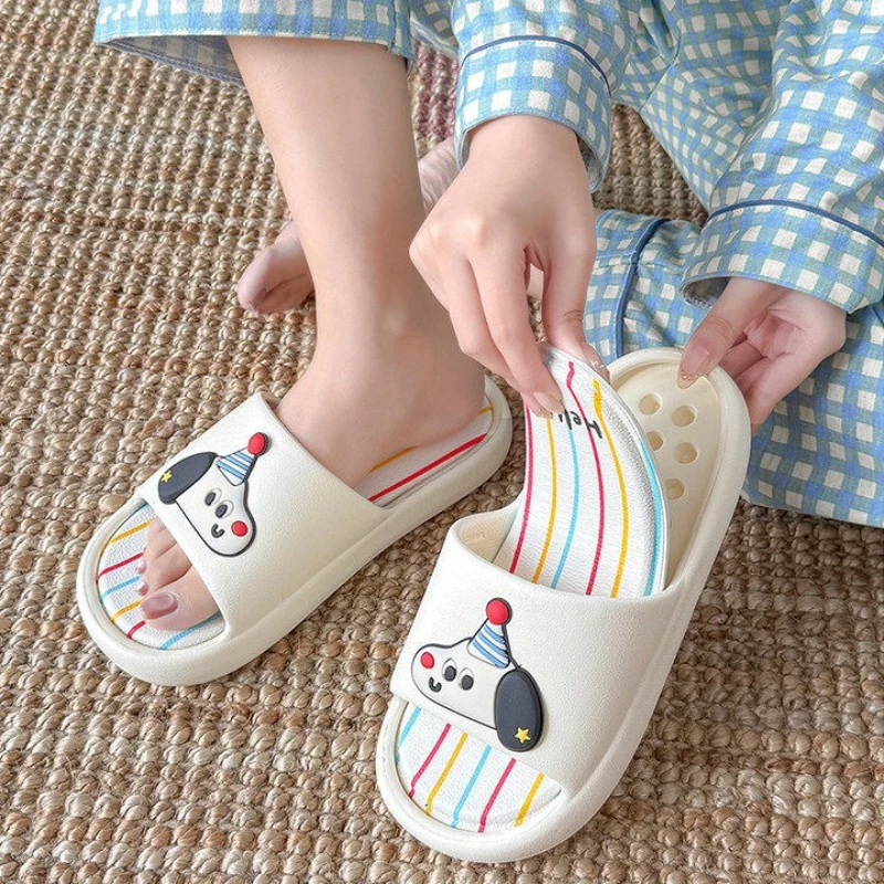 Pantuflas de casa con diseño de perro y plantilla EVA extraíble - imagen 3