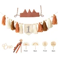 6Pc Brown Tassel