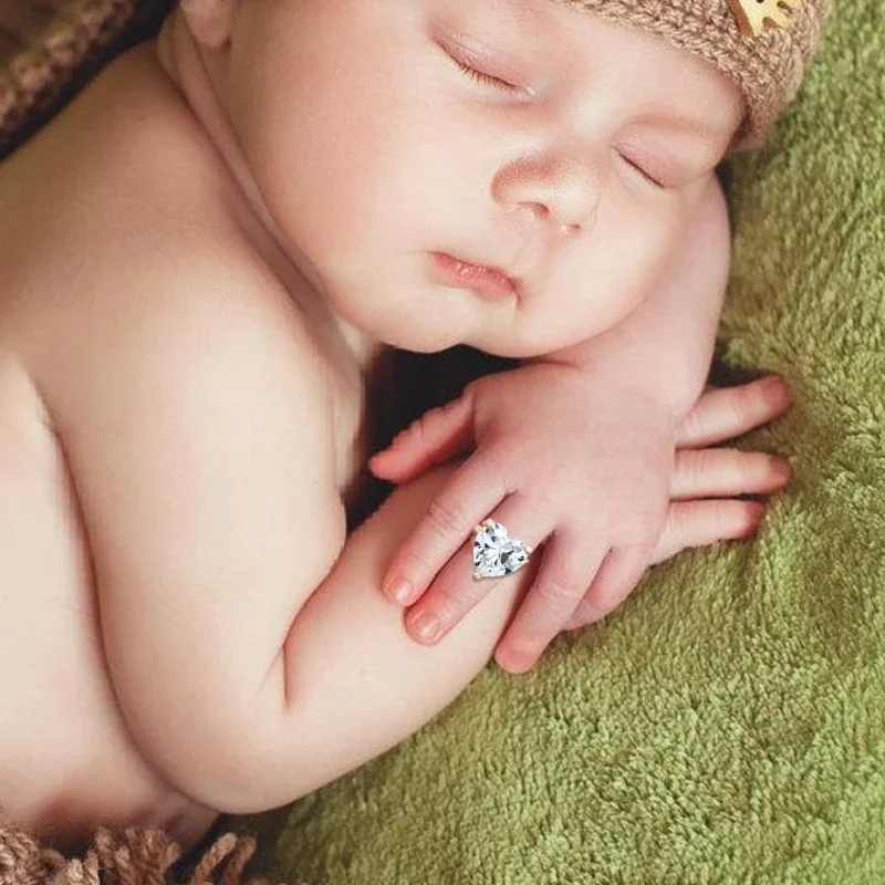 Anillo fotográfico ángel con cristales para recién nacido - imagen 4