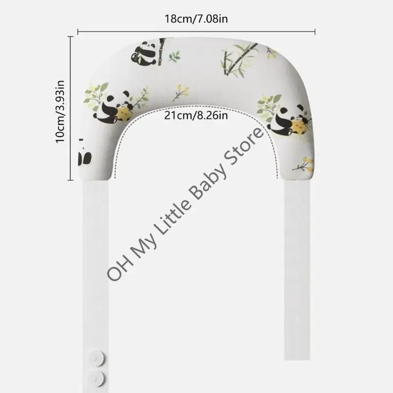 M76C Cotton algodón lavable Corcha almohada Necks Soporte para desarrollo saludable - imagen 5