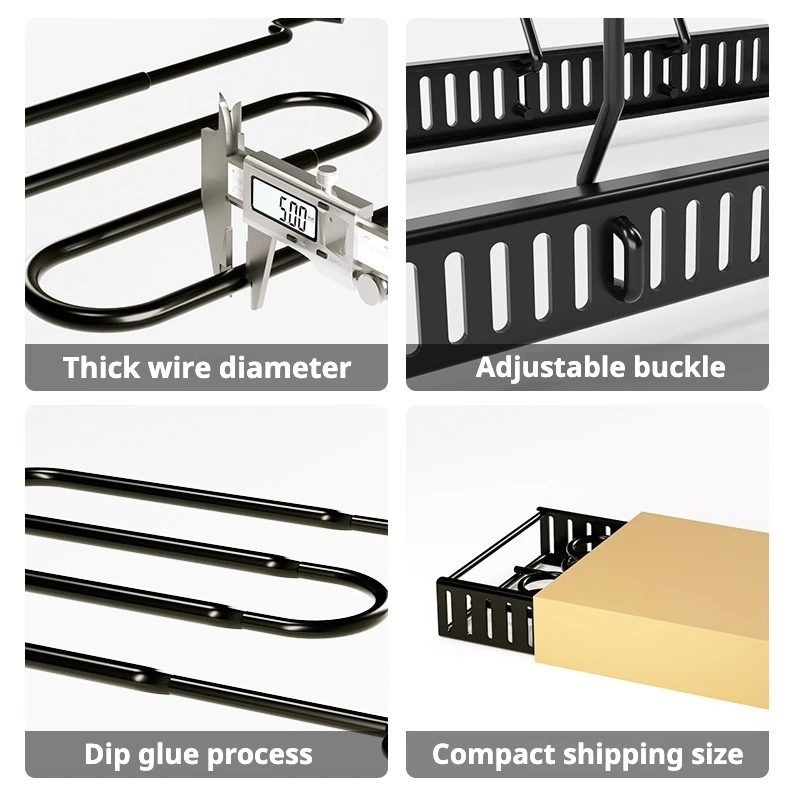 Organizador vertical plegable para ollas y tapas desmontables - imagen 5