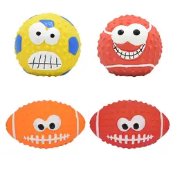 Juguete para masticar perros con pelota chirriante de goma