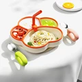 4Pcs Orange With Lid