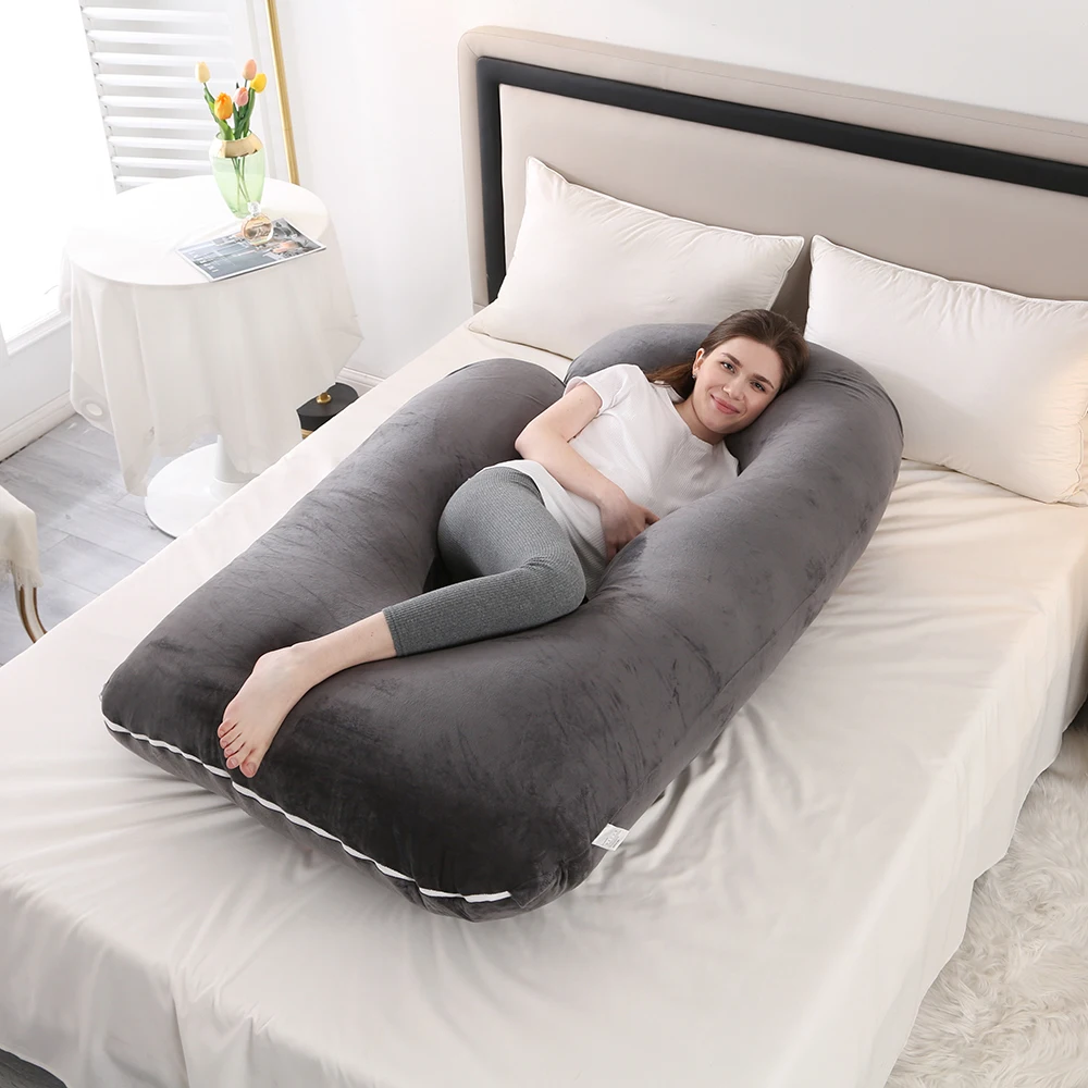 Almohada de embarazo PANGDUBE G con soporte lumbar y algodón - imagen 2