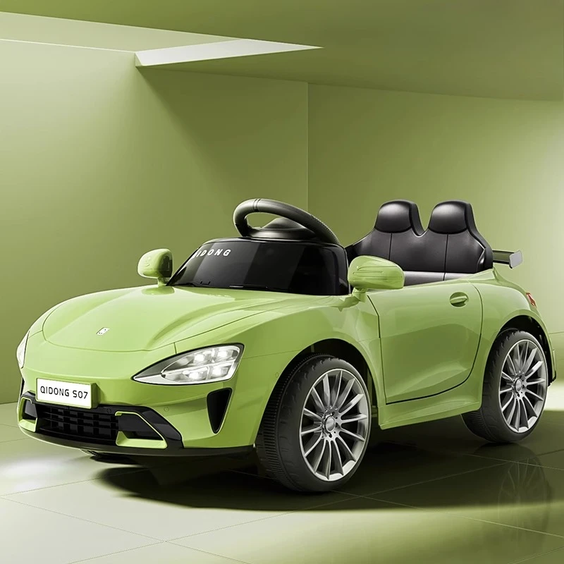 Kids Electric Car 4 Wheels Ride-On Toy with Remote Control Rechargeable Battery Slow Start Design Multi-Function Racing Vehicle - imagen 3