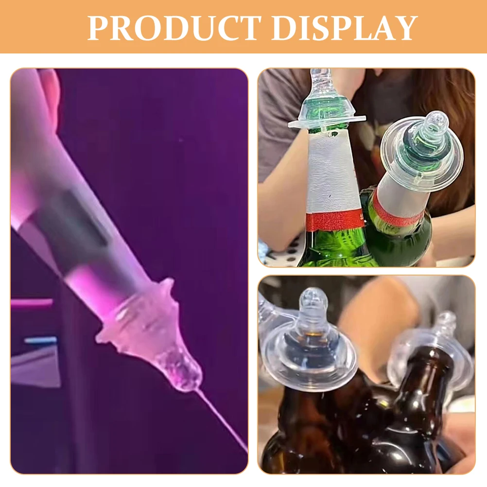 20 piezas chupete para beber tapas de botellas tetinas de cerveza accesorios de fiesta artesanía Vintage jugo de Soda - imagen 4