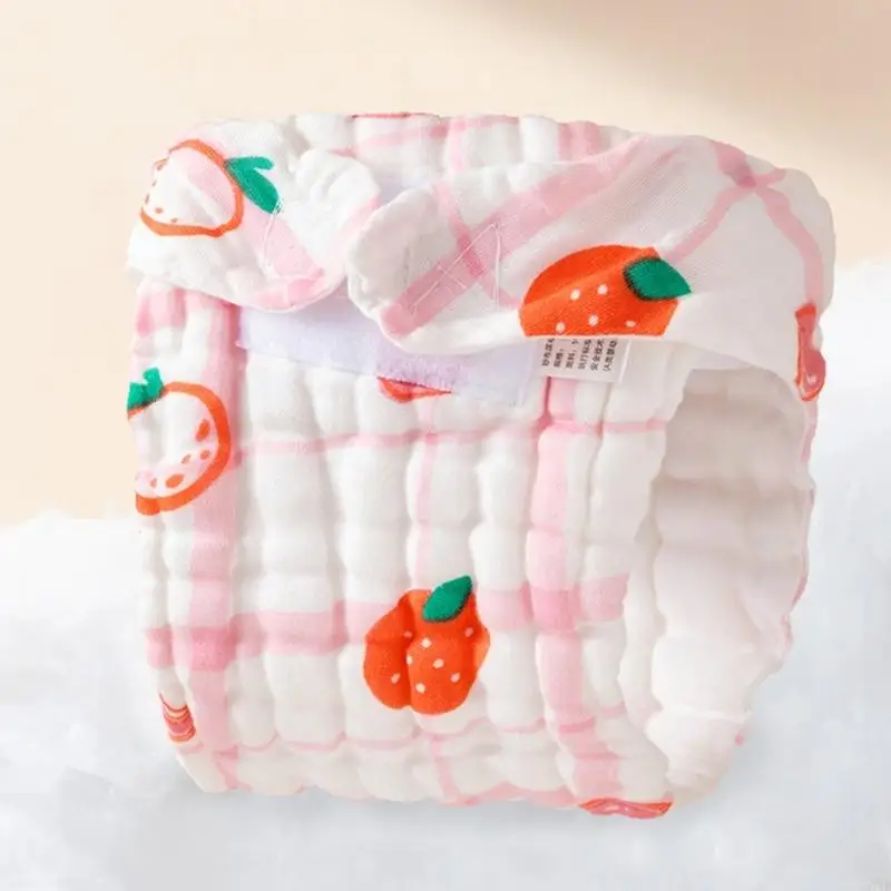 D7YD Juego 3 o 5 uds. pañales algodón para bebés, pañales diseño lavables suaves y absorbentes para bebés 0 a 12 - imagen 3