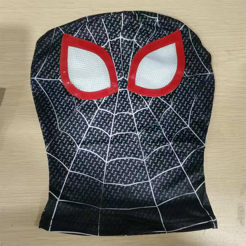 Disfraz de Spiderman para niños y adultos, traje de superhéroe de Anime, Miles Morales, para Halloween, Zentai - imagen 2