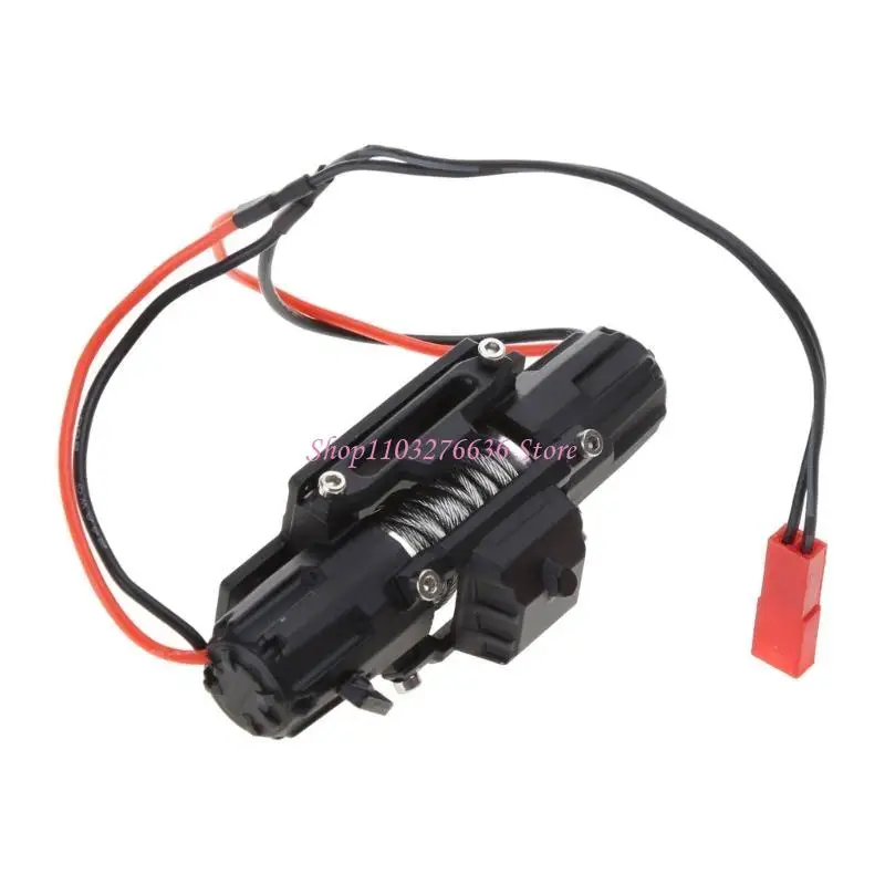 R6FD RC Car Dual Motors alambre acero modelo cabrestante automático accesorio para 1/10 coche trepador control remoto - imagen 3