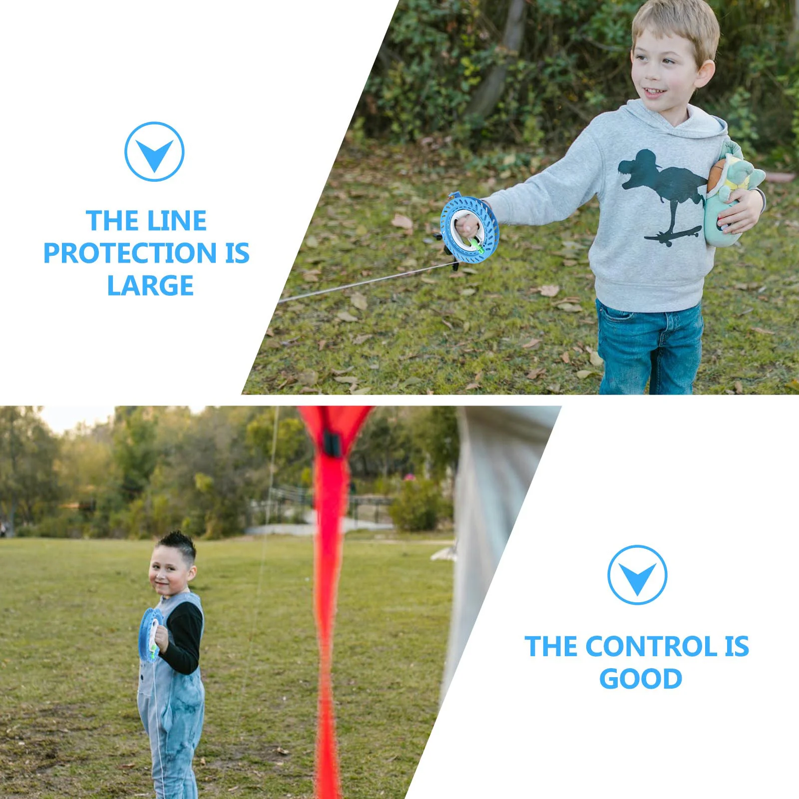 2 uds rueda de mano carrete de nailon disco cometa carrete enrollador accesorios de cable rodamiento - imagen 4