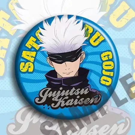 Jujutsu Kaisen Anime doble Flash Bar insignia grande 75mm Sotoru Gojo insignia modelo de Anime - imagen 4