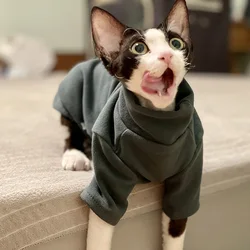 Sphynx pijama bebé gato de algodón suave para otoño e invierno
