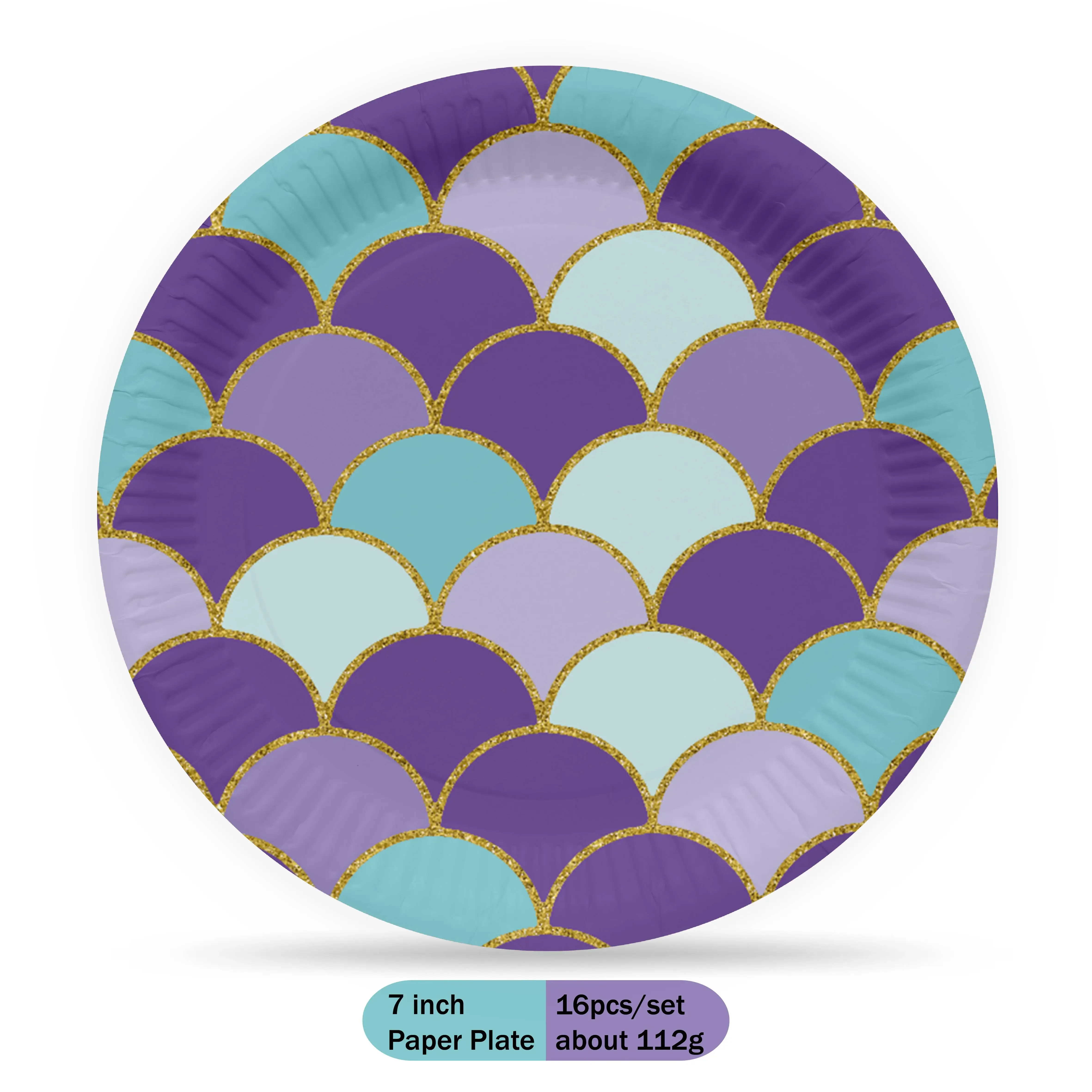 7 inch plate 16pcs