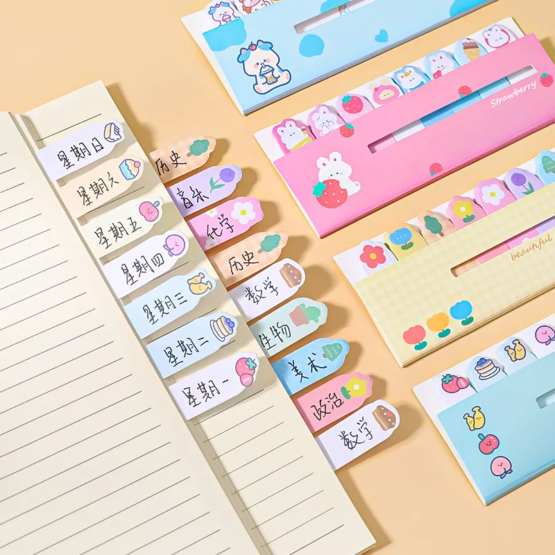 Post-it de notas adhesivas con índices de animales para el cole infantiles - imagen 2