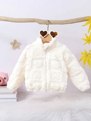Chaqueta de lana con cuello alto para niña – Otoño invierno