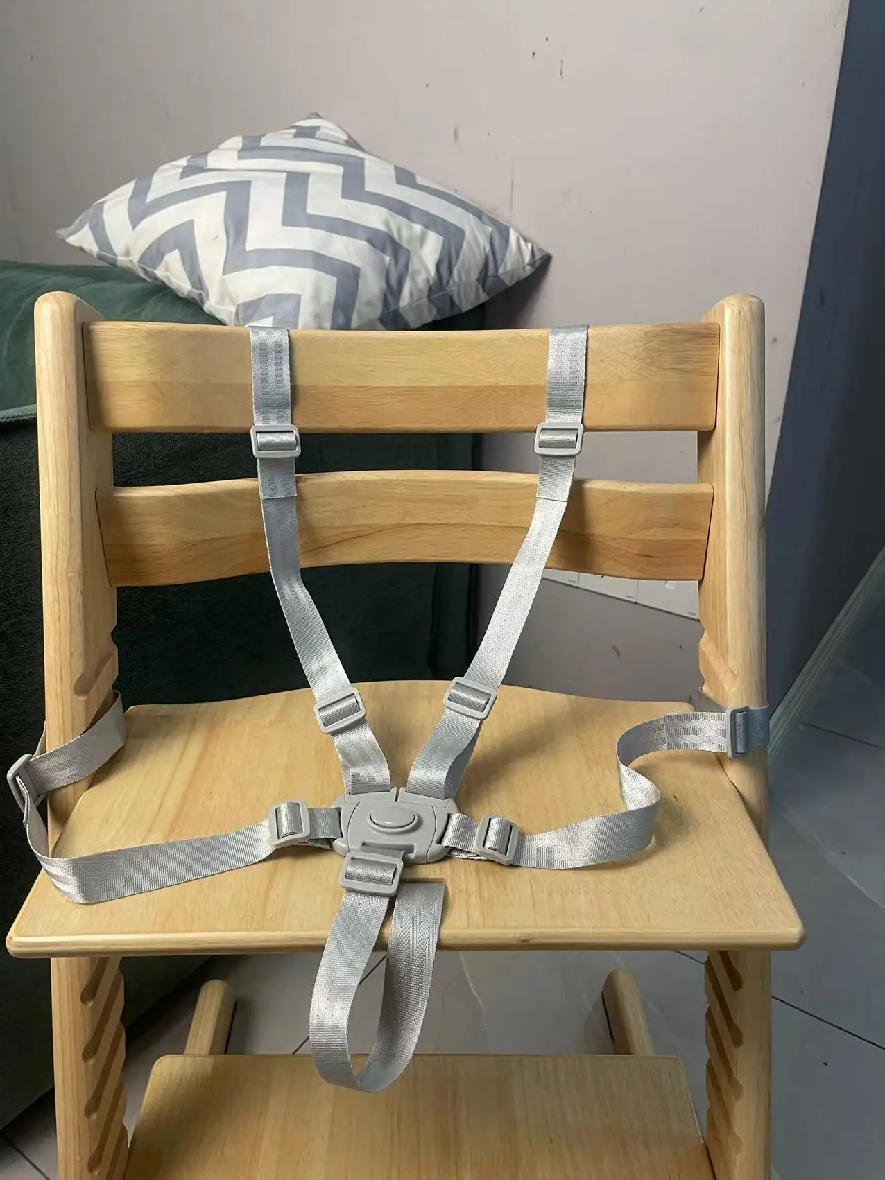 Adecuado para silla de crecimiento stokke, silla de comedor para niños, correa de cinturón de seguridad a las cinco en punto, silla de comedor de madera, cinturón de seguridad TT - imagen 3