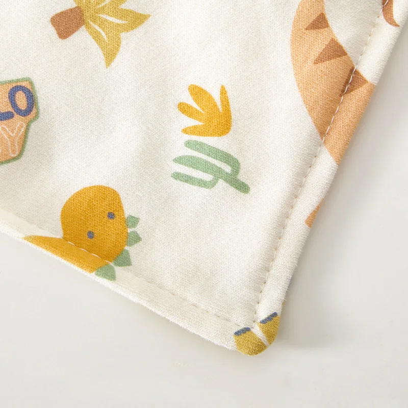 Toalla de Saliva para bebé, Baberos triangulares con estampado de dibujos animados para niños y niñas, paño para eructar infantil de algodón, accesorios de alimentación de bebé - imagen 5