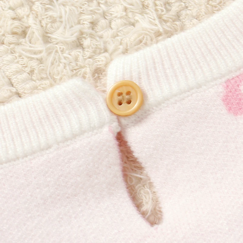 Pelele blanco para niña, monos tejidos a la moda de manga larga para recién nacido, monos con patrón de lazo, trajes de una pieza, ropa para niños - imagen 3