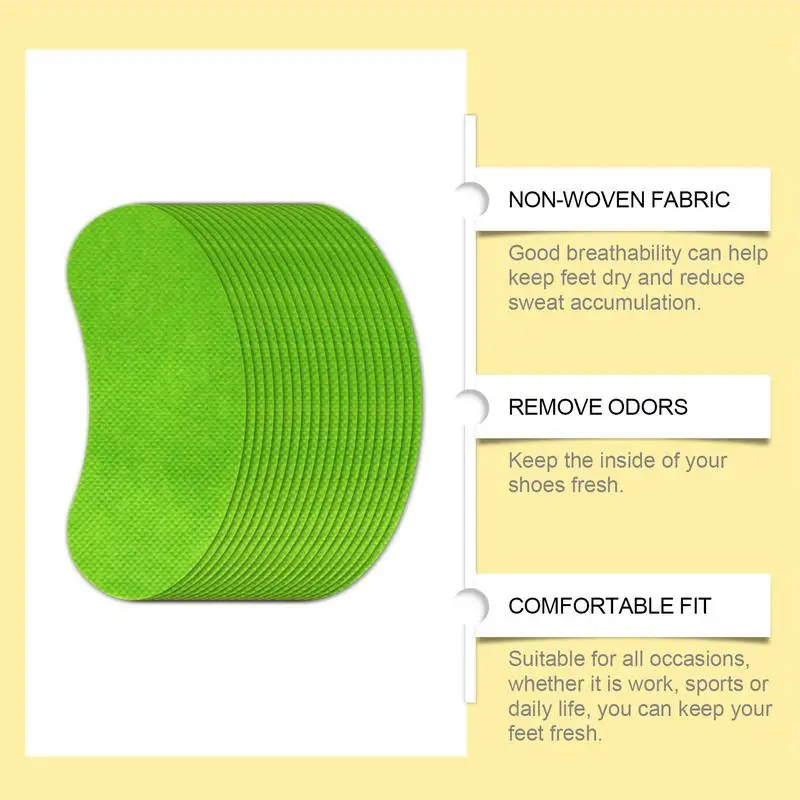 Parche eliminador de olores para zapatos, parches de plantilla, ambientador de zapatos, 20 Uds., eliminador de olores de zapatos, desodorante para zapatillas de deporte de larga duración - imagen 5