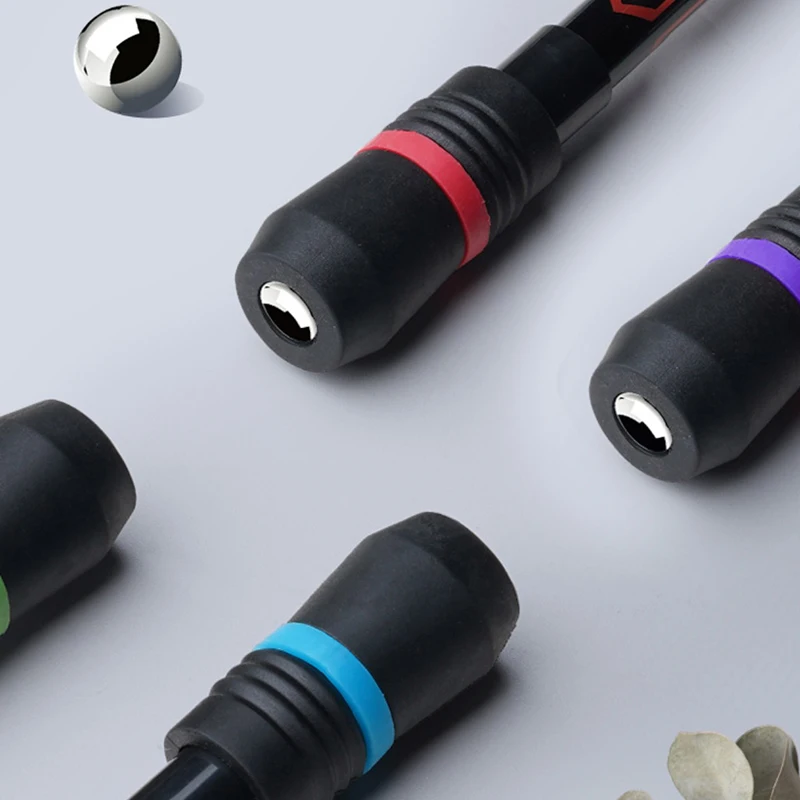 4 Uds. Bolígrafo giratorio colorido, entrenamiento de flexibilidad para los dedos, bolígrafo de Gel para liberar estrés, bolígrafo azul, amarillo, rojo y morado, regalo de fiesta y Festival ZYF - imagen 4