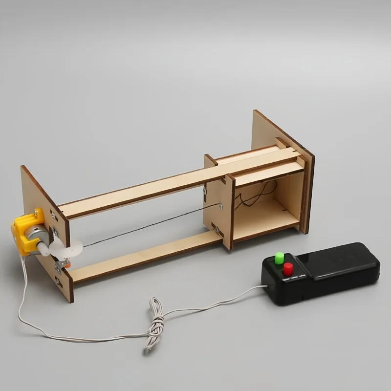 Modelo de elevador de madera para niños, juguete de ciencia, tecnología, material didáctico de física, Kit de ladrillos DIY, juguetes educativos de aprendizaje para niños - imagen 5