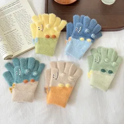 Guantes térmicos para niño con cocodrilo palma antideslizante 5 dedos