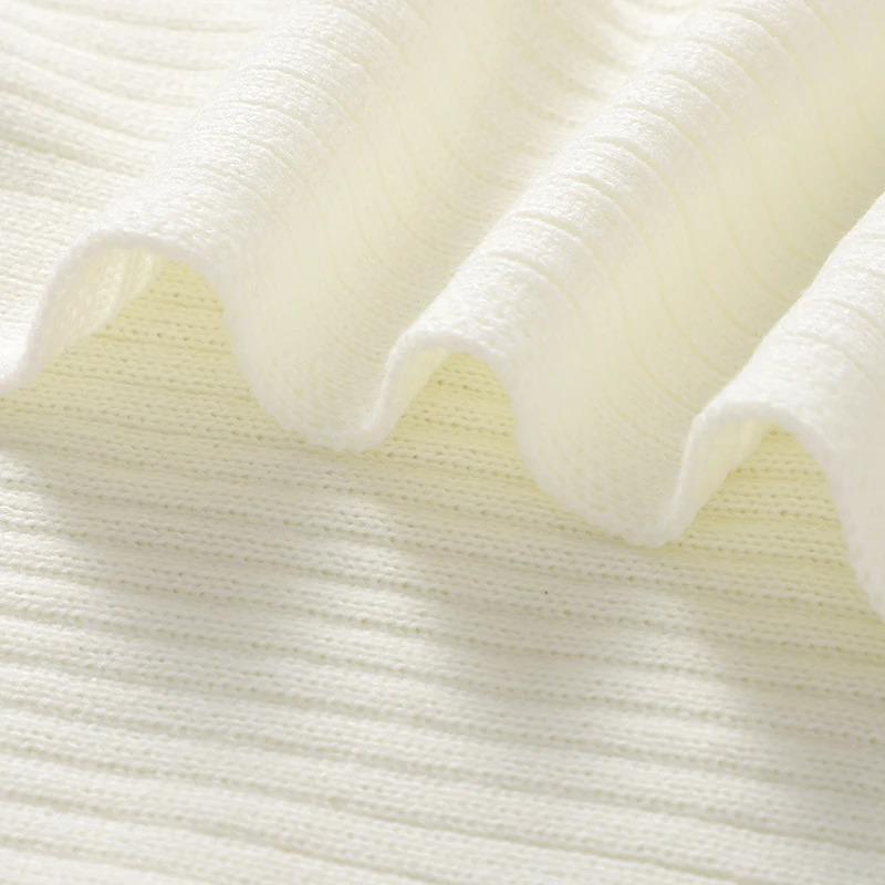 Mantas tejidas para bebé de 90x70cm, manta envolvente para recién nacido, fundas para dormir, material para cochecito, Moisés, esteras sólidas para niños y niñas - imagen 5