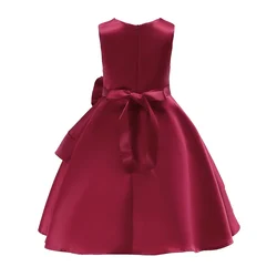 Vestido de fiesta infantil con tutú elegante para boda y actuación