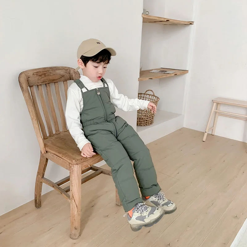 Mono pantalón de invierno tipo mochila – Algodón grueso para niños - imagen 5