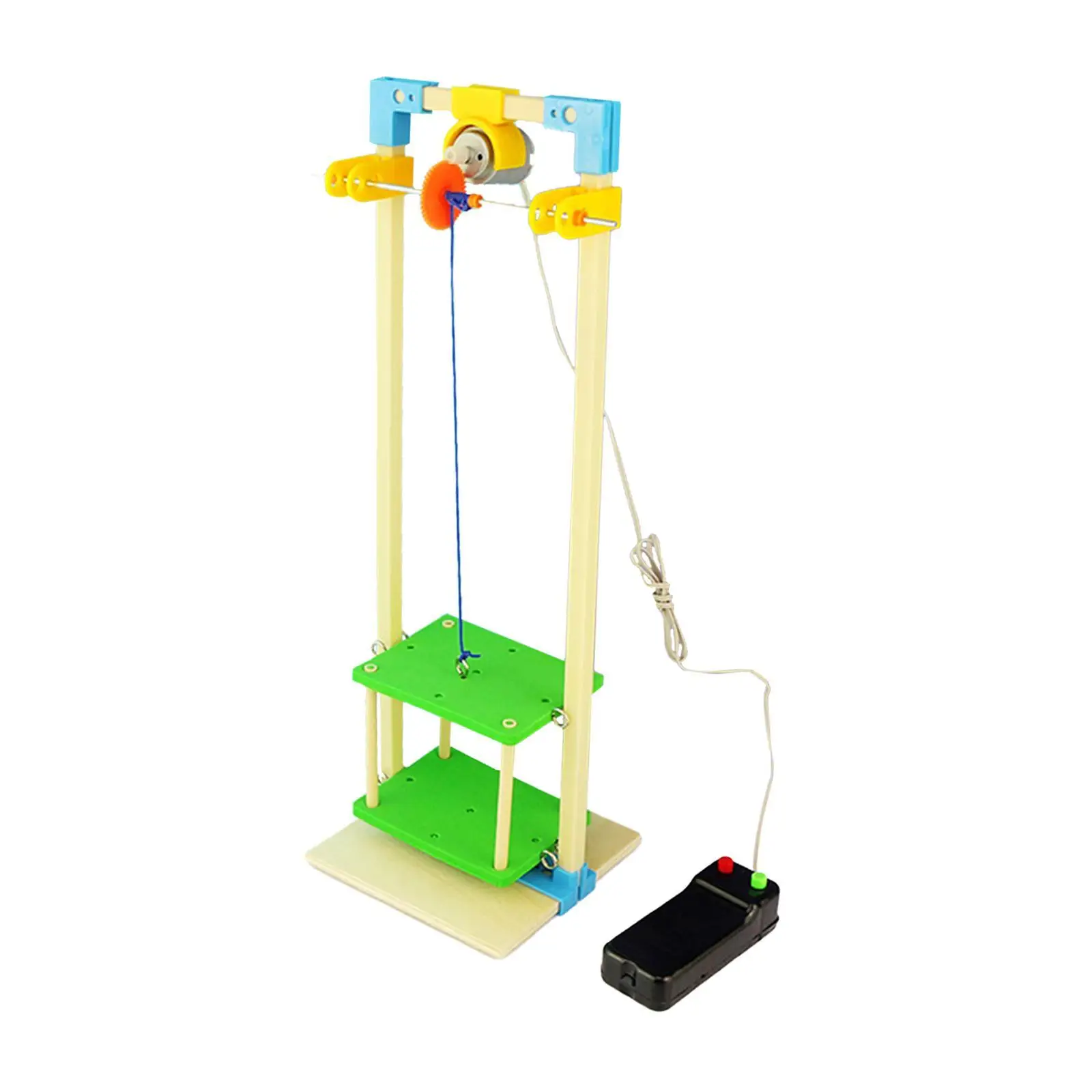 Remote Control Elevator Toy DIY Teaching Aids Educational Assembly Toy Model