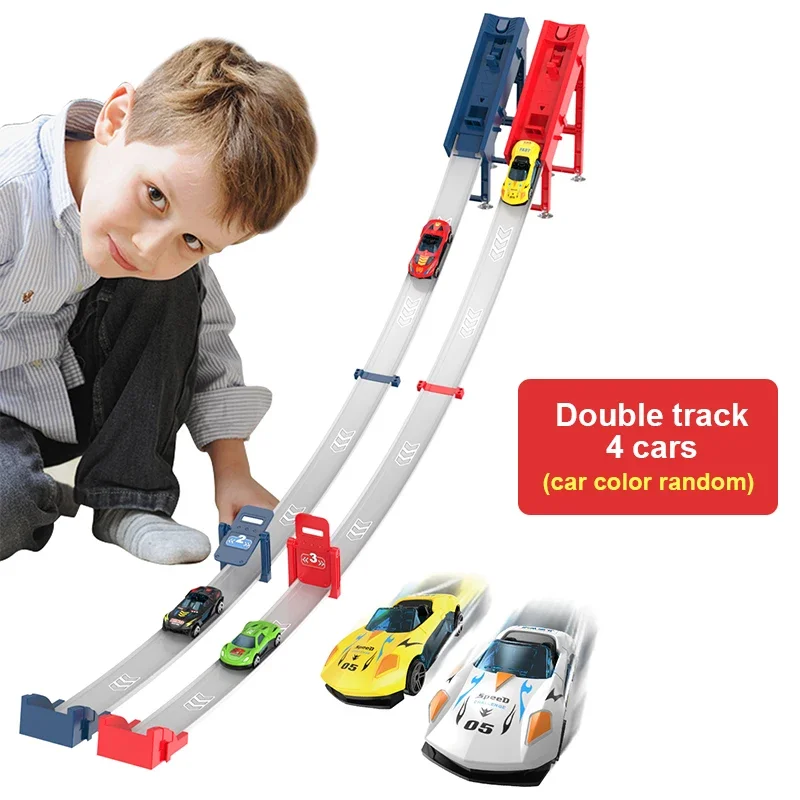 4 cars dual track