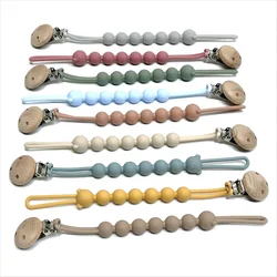 Cadena de chupete para bebé, cordón para chupete de bebé, mordedor de silicona de calidad alimentaria, chupete antipérdida, cadena anticaída