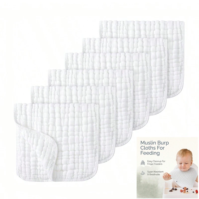 Paños muselina algodón eructar bebé suaves absorbentes