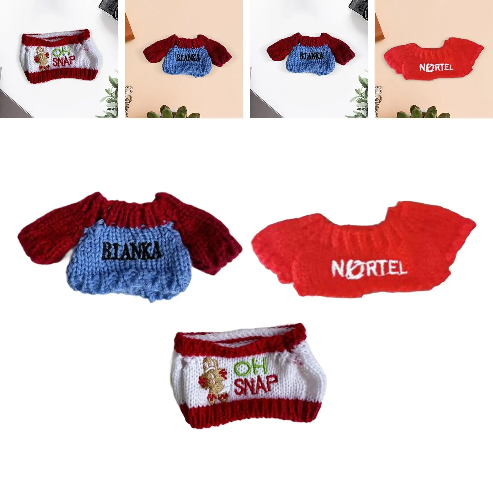 Plush Doll Clothes Stylish Stuffed Animals Clothes Plush Doll Accessories DIY Soft Photo Props Doll Clothing Doll Outifits Cute