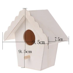Jaula de madera mini para pájaros exterior – Colgante jardín