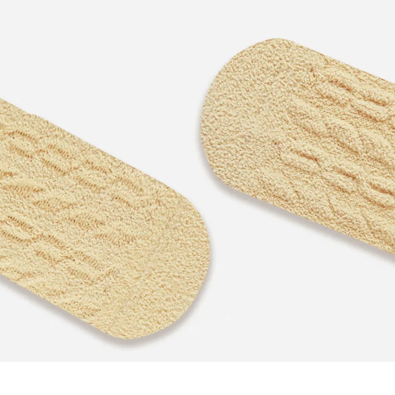 3 pares por lote de calcetines gruesos de invierno para niños 0-5T calcetines acolchados de lana con rayas coloridas para niñas calcetines de tubo para niños - imagen 4