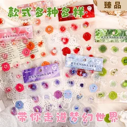 Pegatinas para niños redondas de resina retro manualidades
