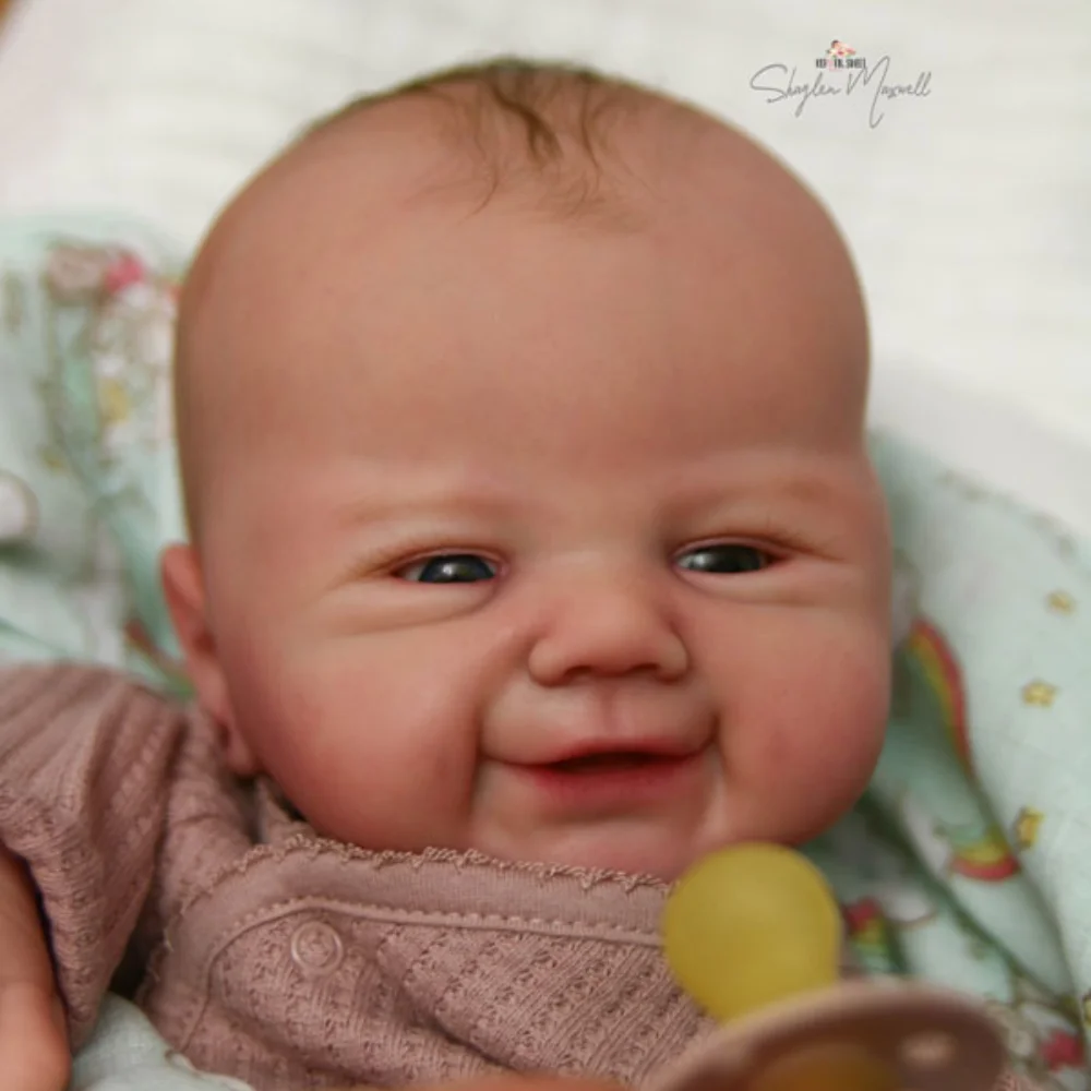 MRB-Kit de muñeca Reborn de vinilo de 19 pulgadas, Vivienne, molde realista sin terminar sin pintar, Kit de muñeca de vinilo en blanco de Color fresco con cuerpo de tela